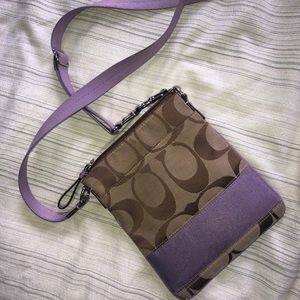 COACH purple crossbody purse